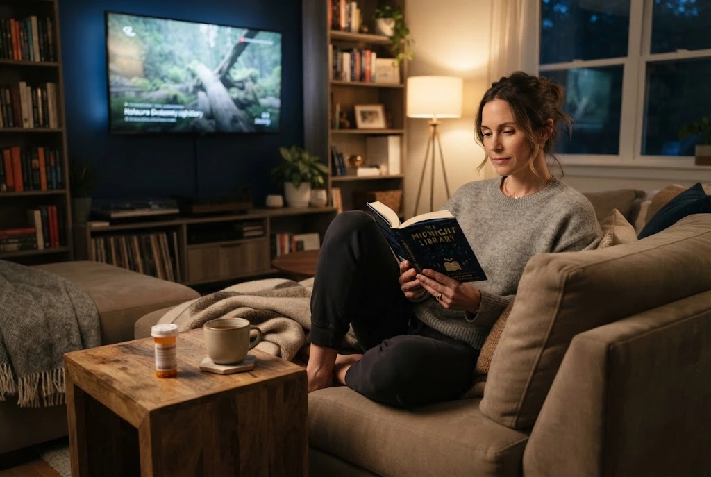 Safe leisure and entertainment setting illustrating responsible Ambien awareness